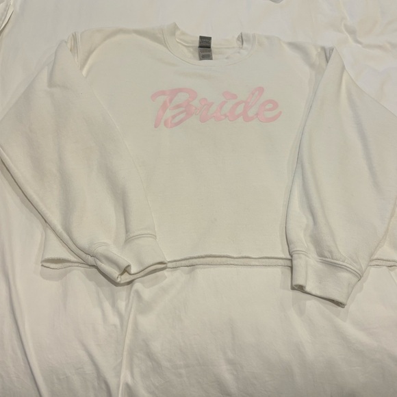 Barbie Bride Sweatshirt with Raw Hem - Picture 1 of 3